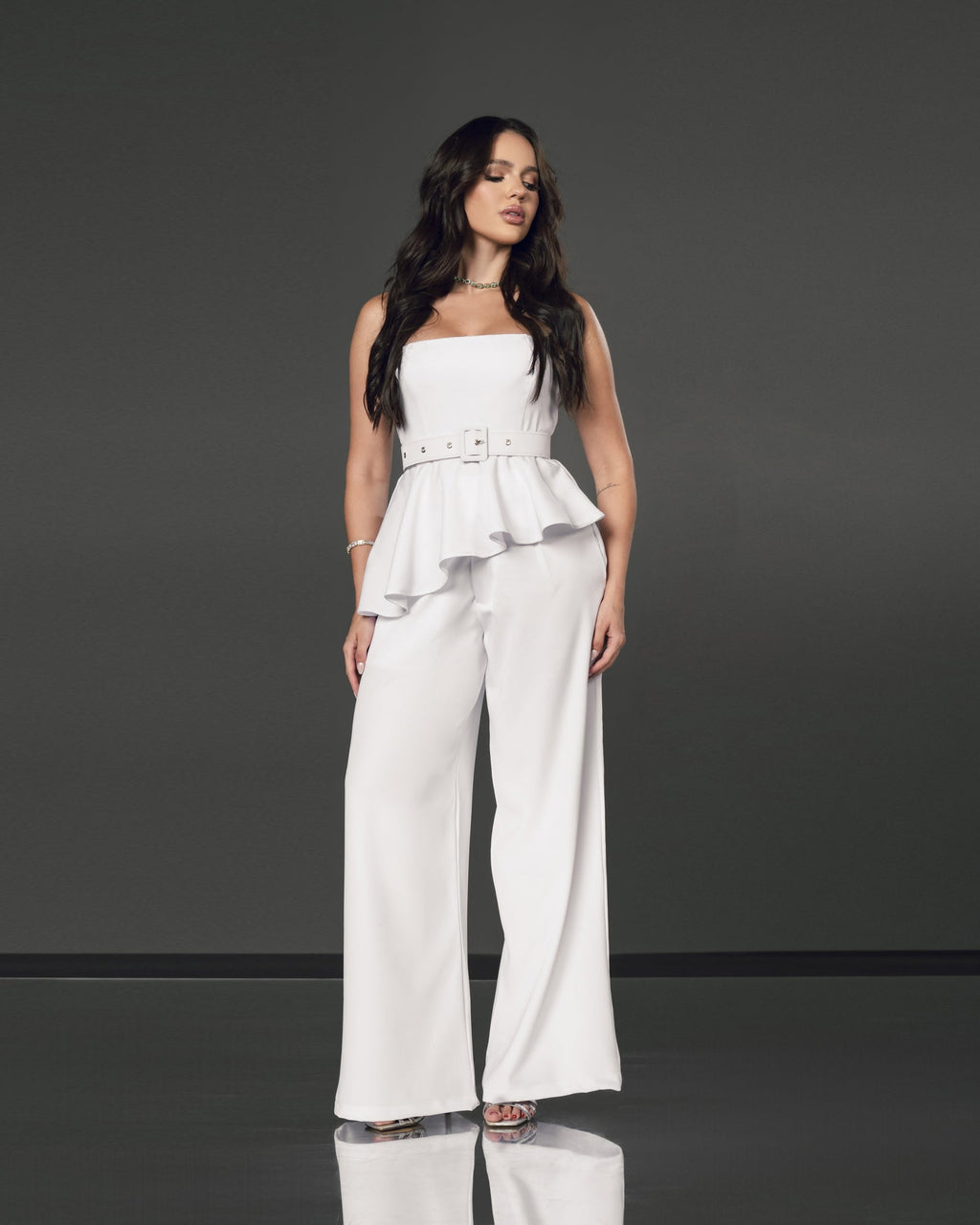 CALÇA CLÁSSICA COM LAPELAS TWO WAY