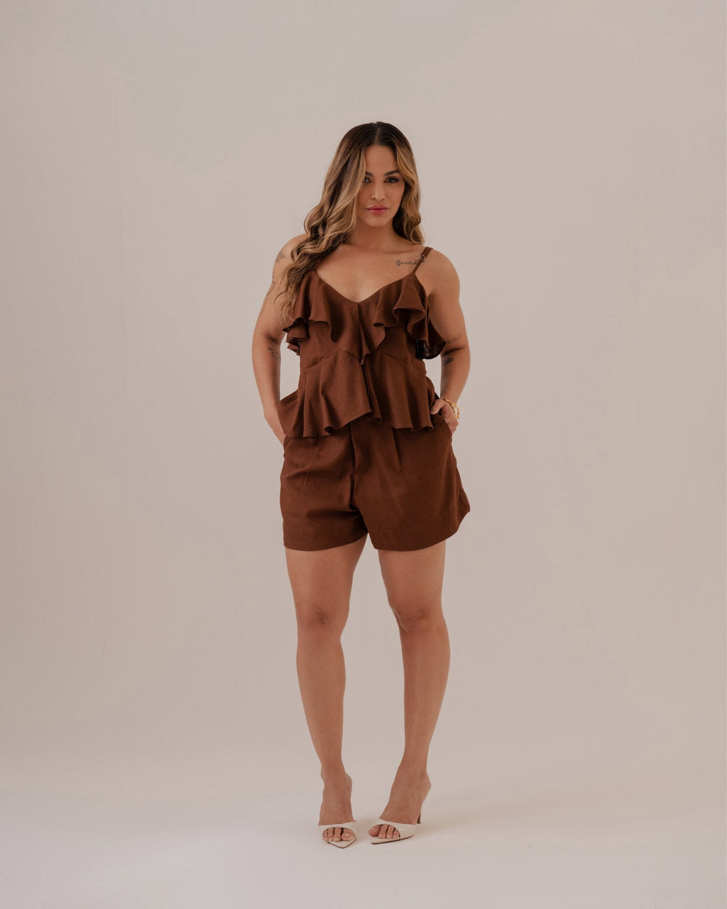 SHORT ALFAIATARIA DE LINHO