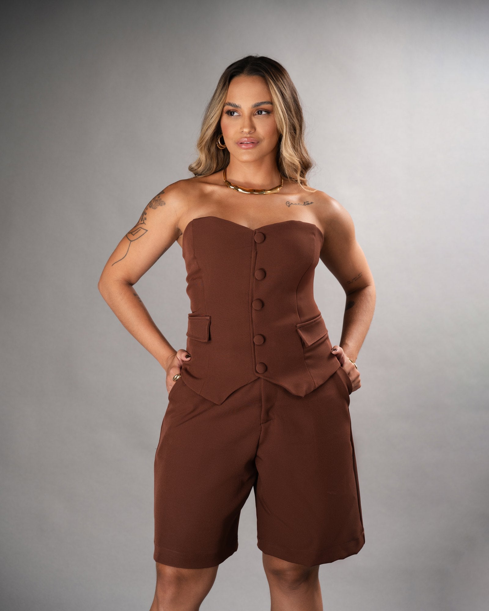 CORSET COM LAPELAS