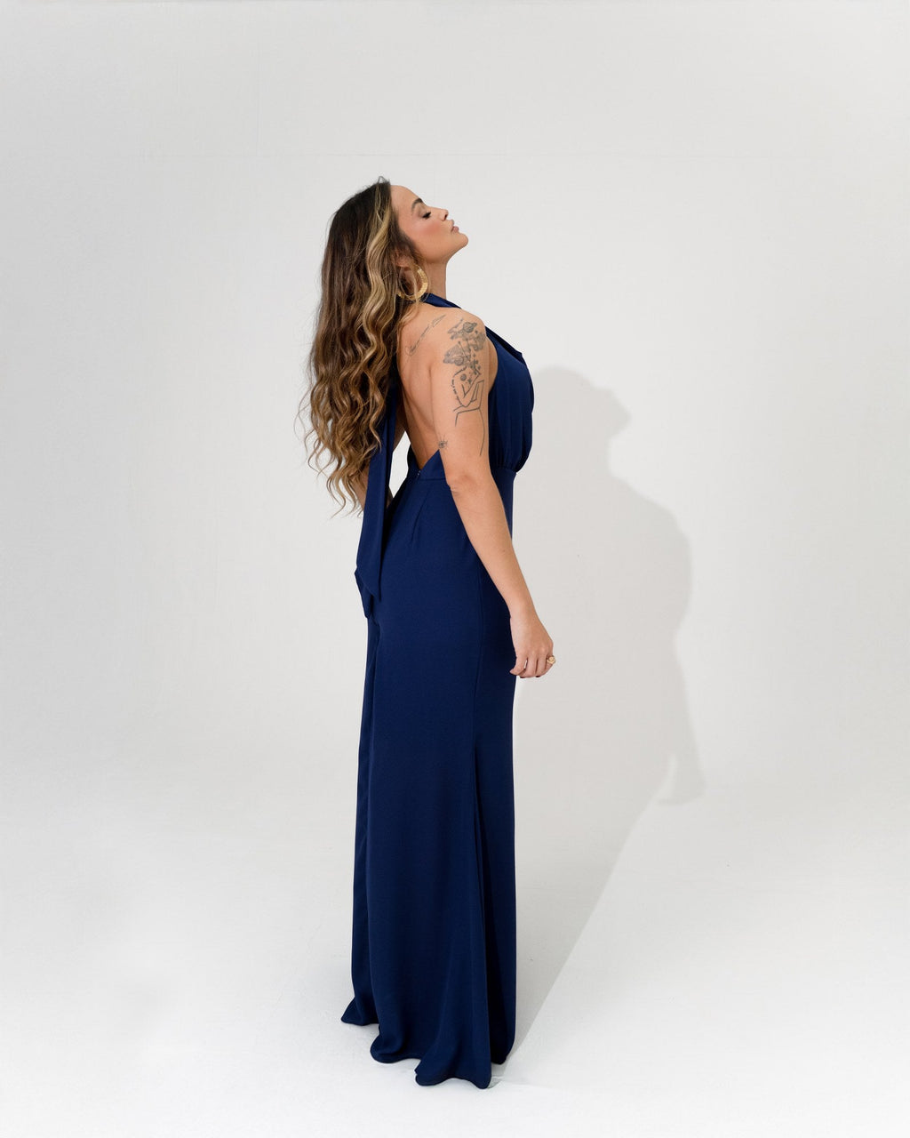 VESTIDO MIDI FRENTE ÚNICA DEGAGÊ