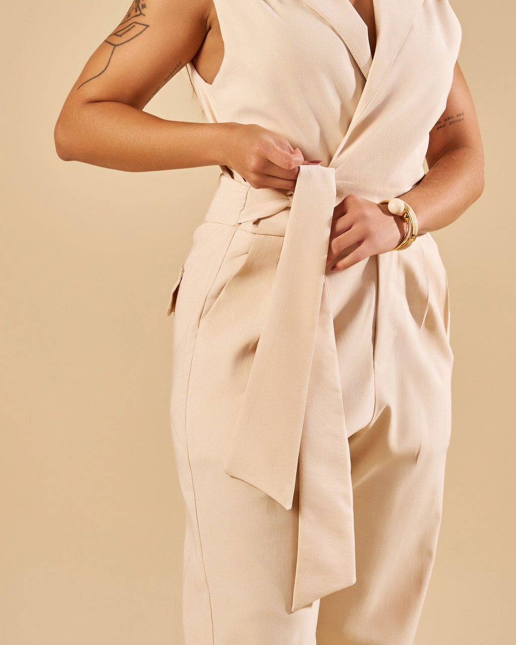 MACACÃO  SLOUCHY COM FAIXA