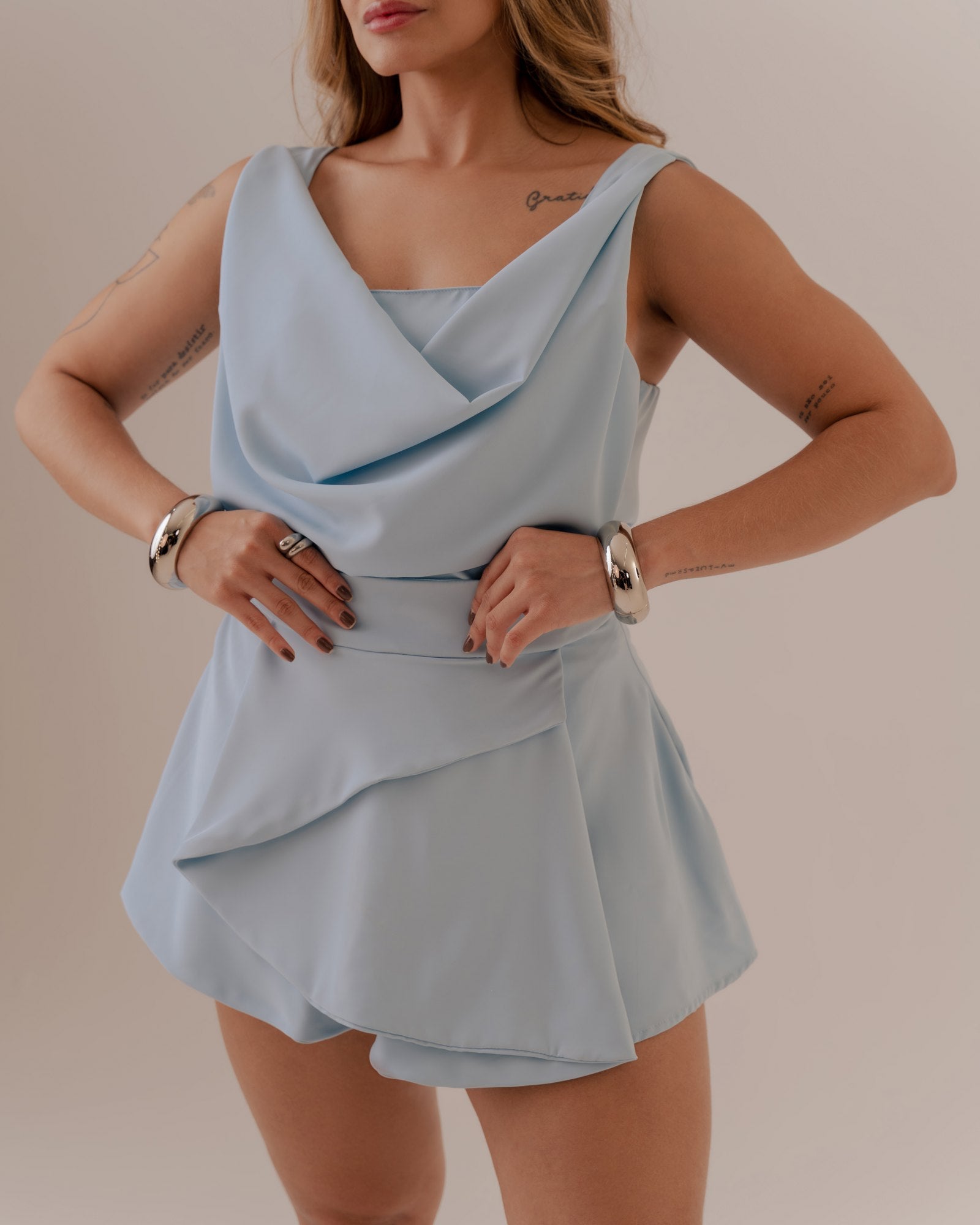 SHORT SAIA ALFAIATARIA LEVE LISO