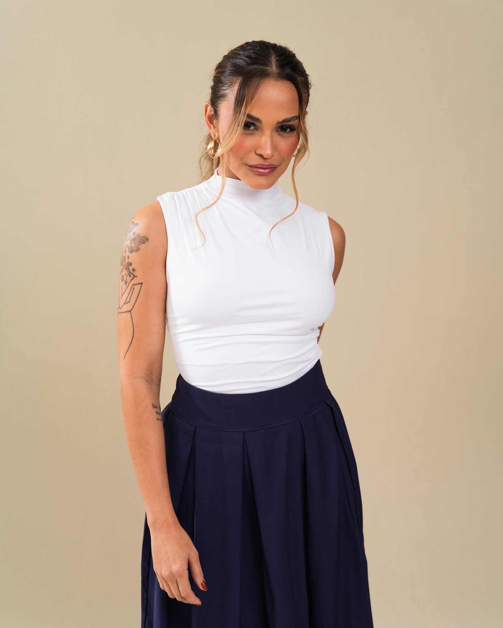 BLUSA REGATA DRAPEADA
