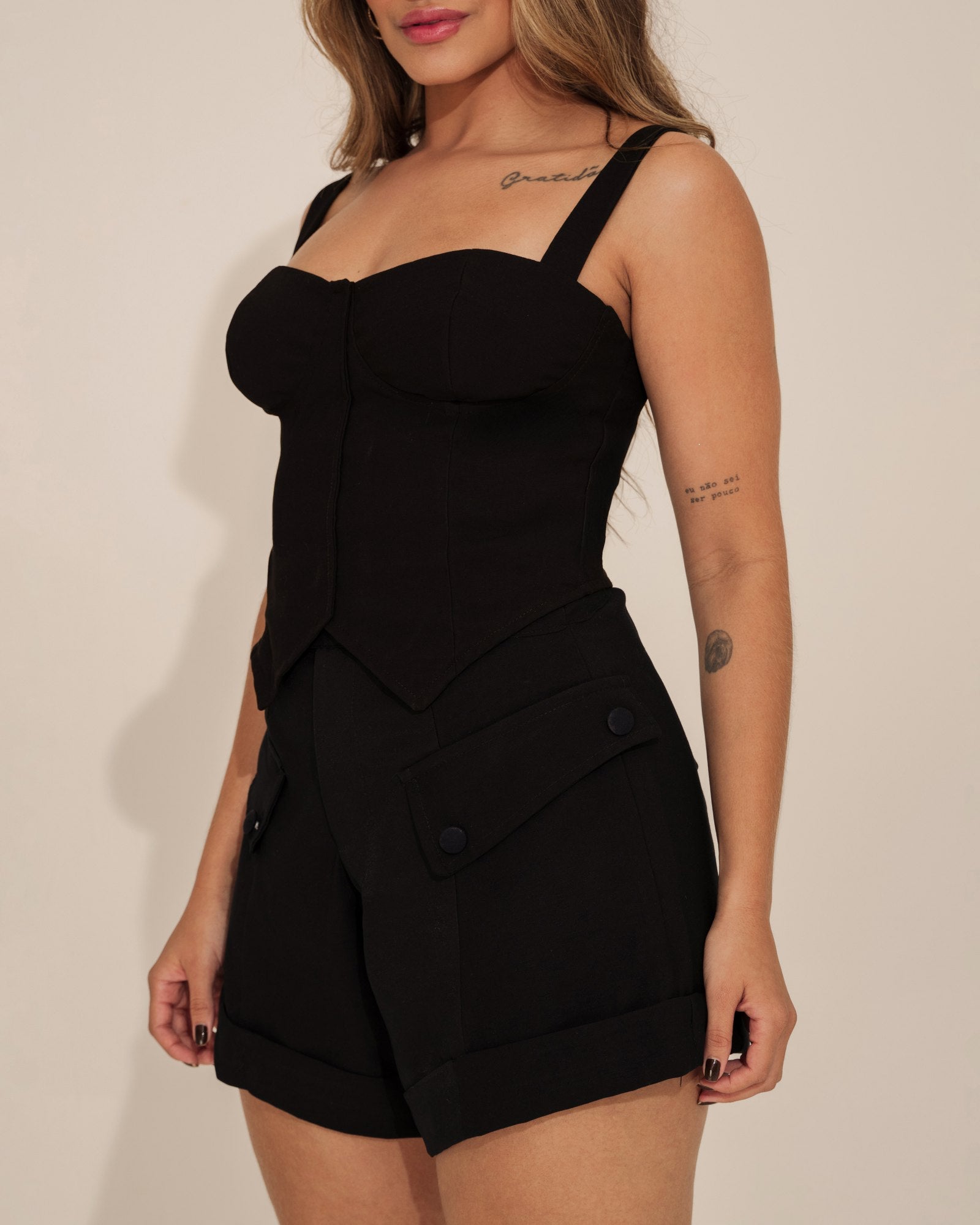 SHORT GODÊ LAPELAS