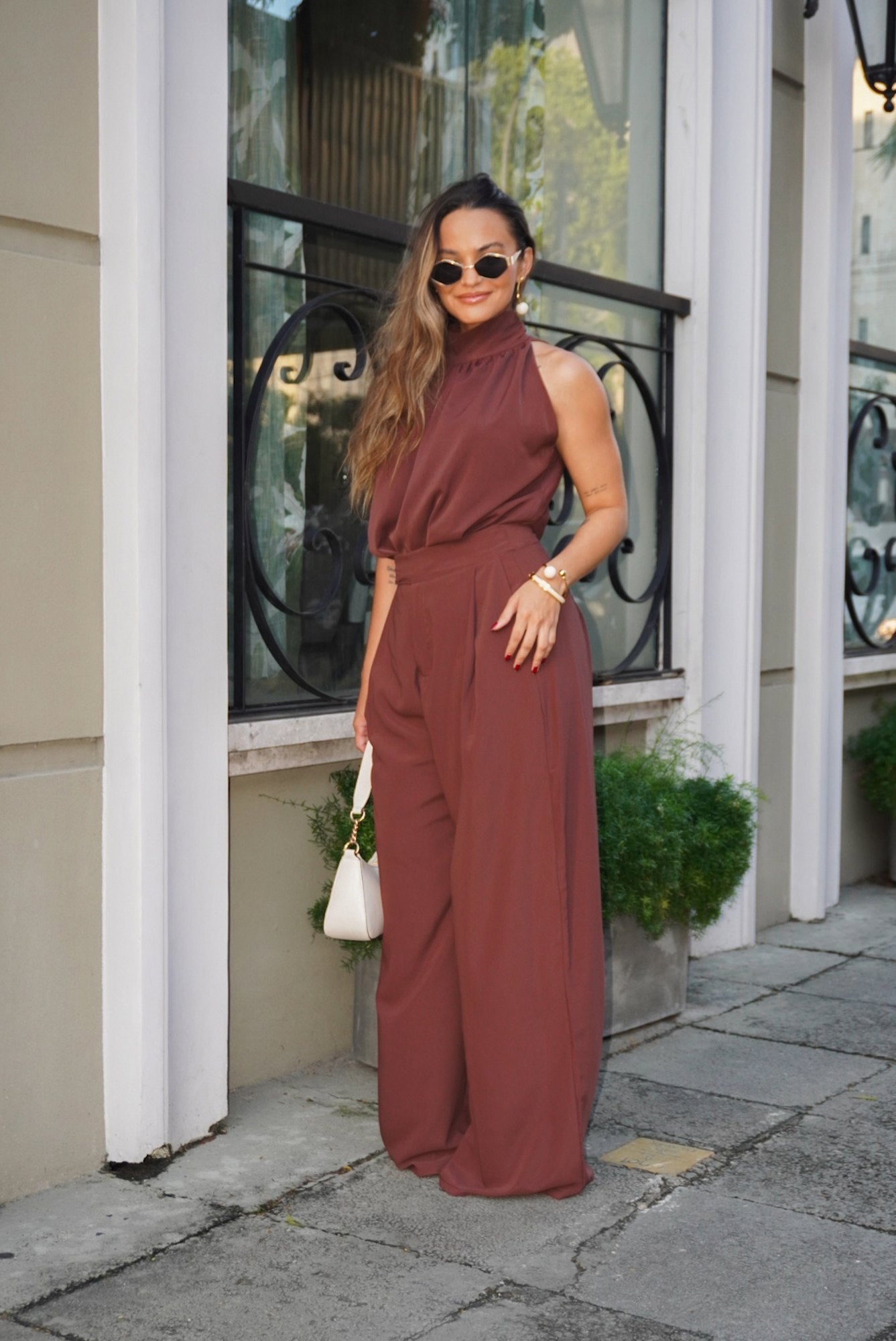 CALÇA PANTALONA ALFAIATARIA LEVE COM PREGAS