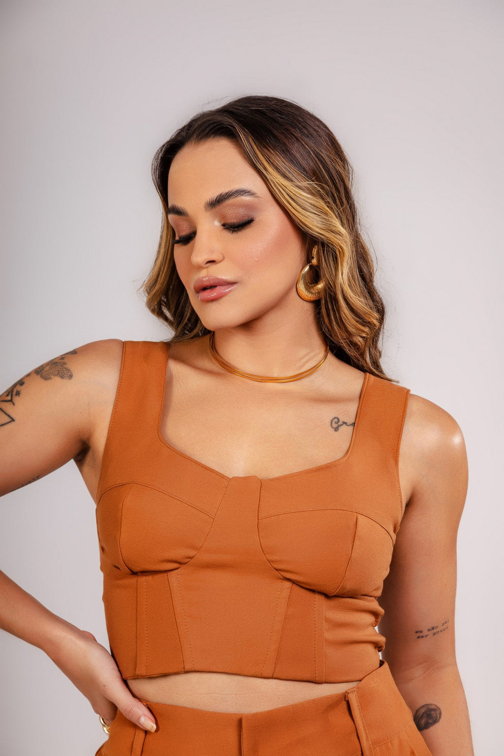 CROPPED CORSET