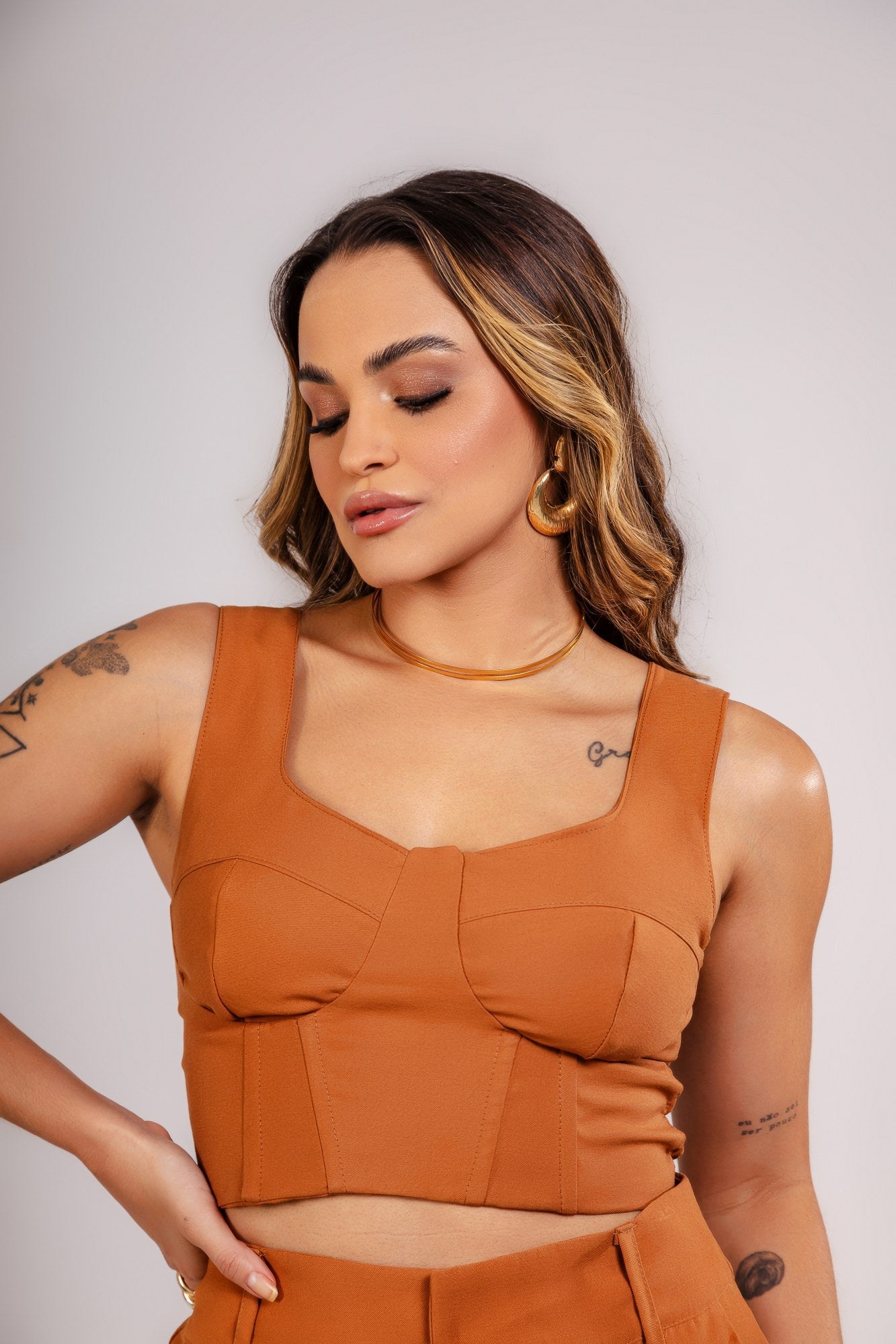 CROPPED CORSET