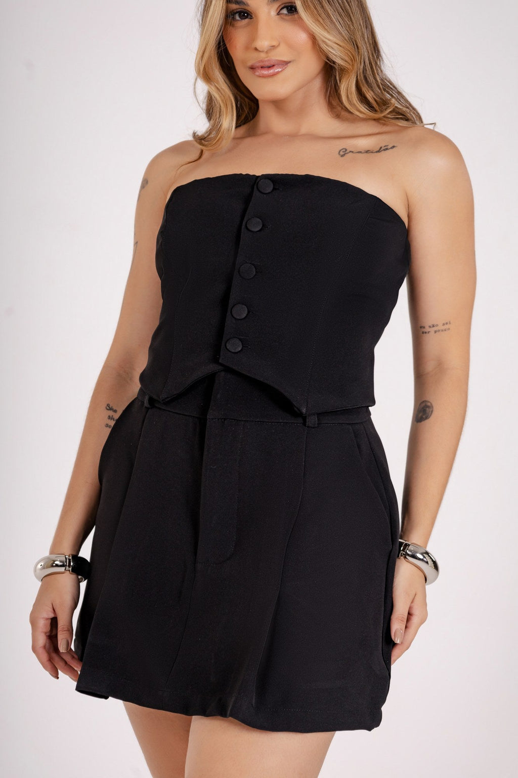 SHORT SAIA PREGAS ALFAIATARIA