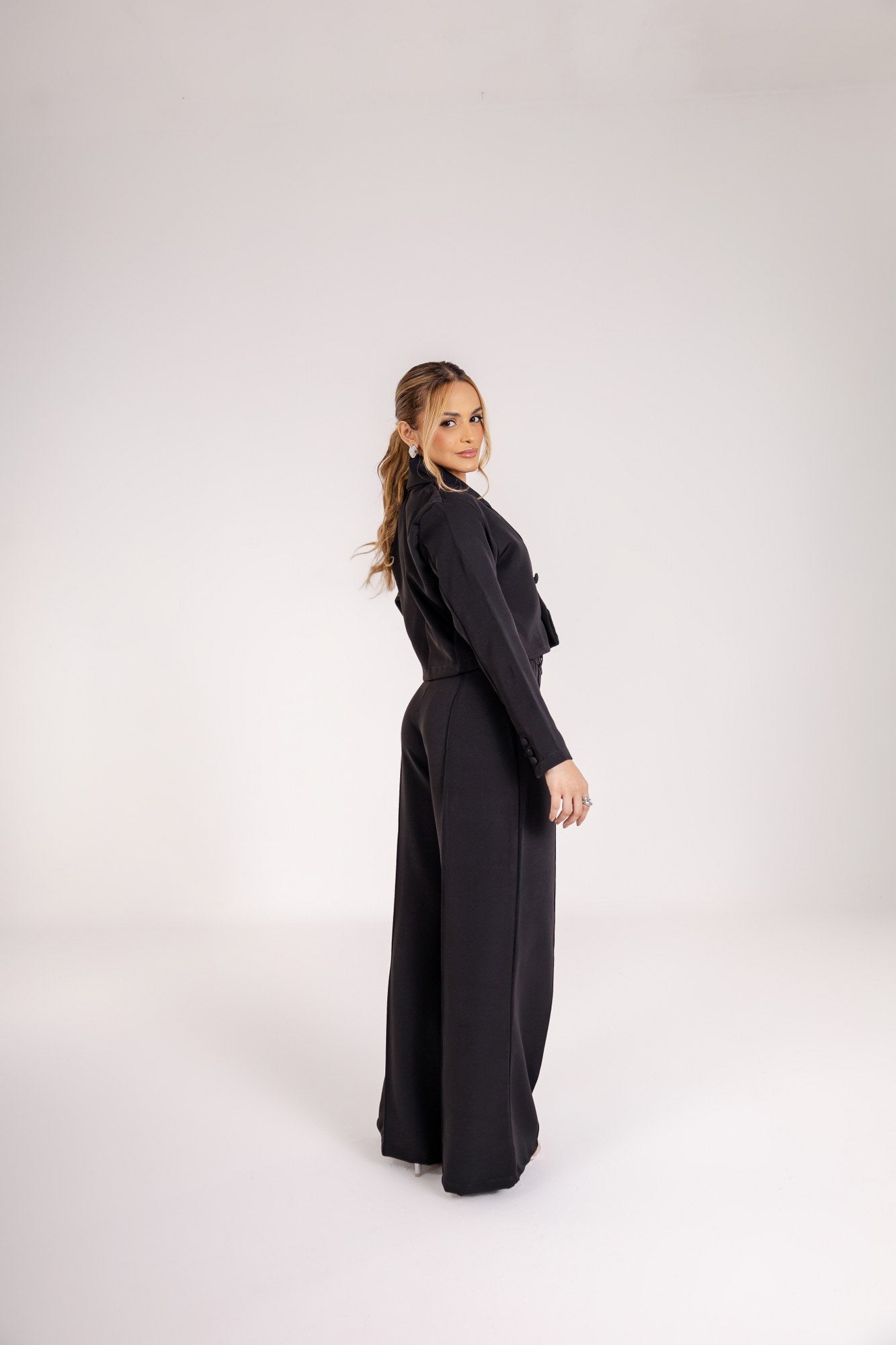 BLAZER CROPPED BOTOES COBERTO ALFAIATARIA