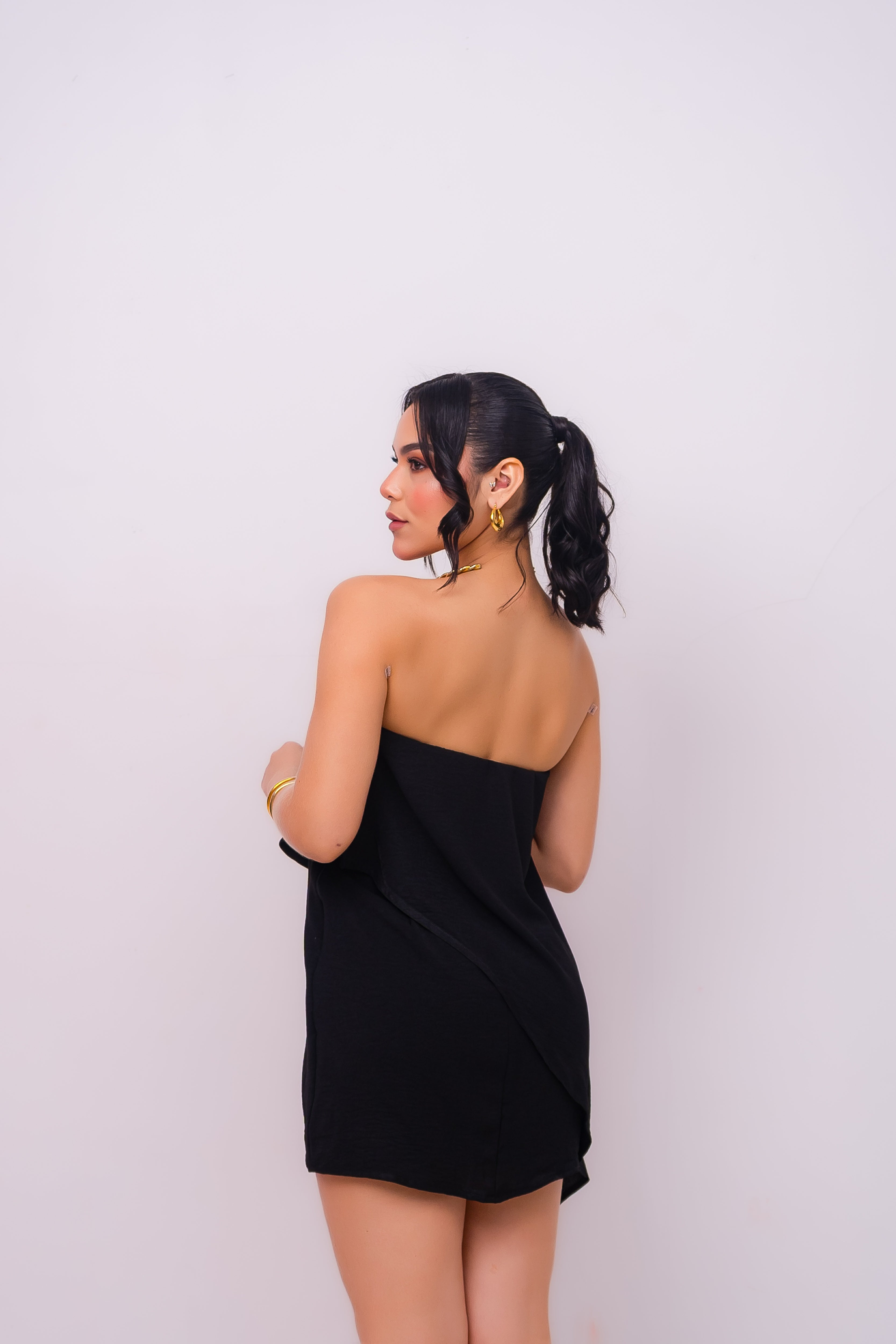 VESTIDO TOMARA QUE CAIA JABOUR ASSIMÉTRICO (FIVE)